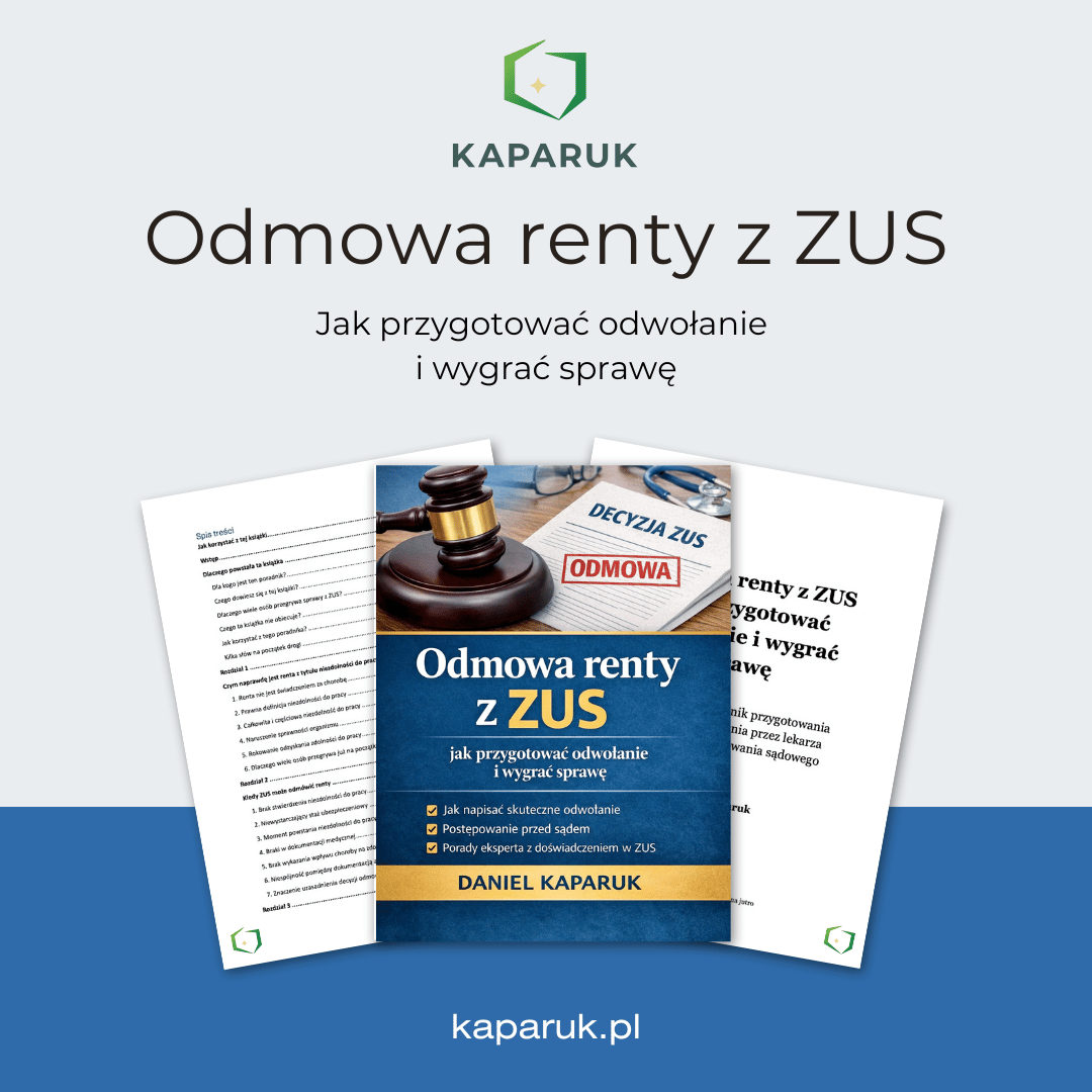 Odmowa renty z ZUS. Jak przygotować odwołanie i wygrać sprawę